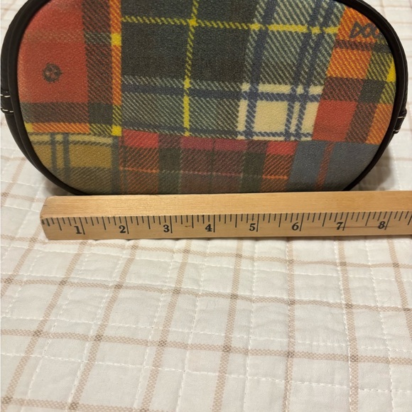 Dooney & Bourke Multicolor Plaid Hobo Bag with Black Trim - Picture 8 of 14